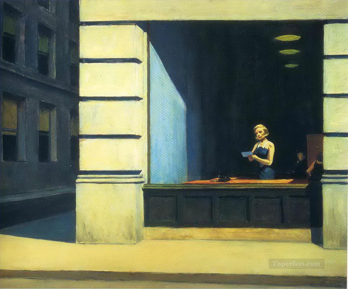 new york office Edward Hopper Oil Paintings